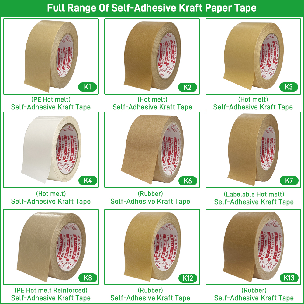 custom kraft paper tape for e-commerce shipping