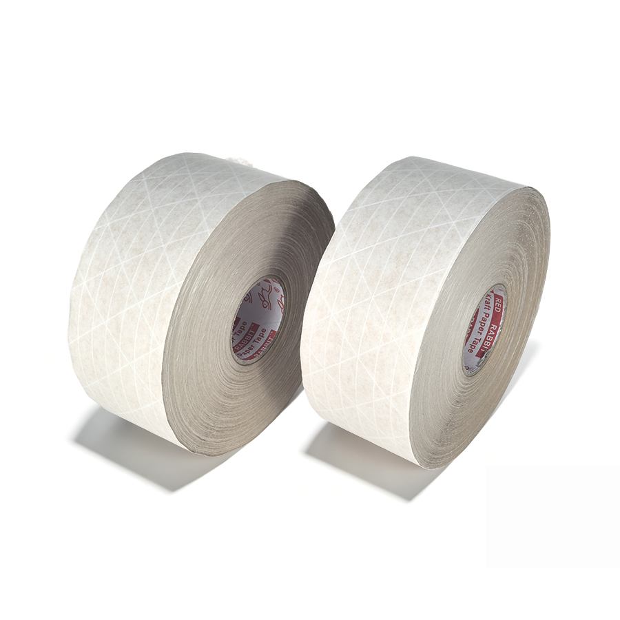 BJ-130E white reinforced water activated tape