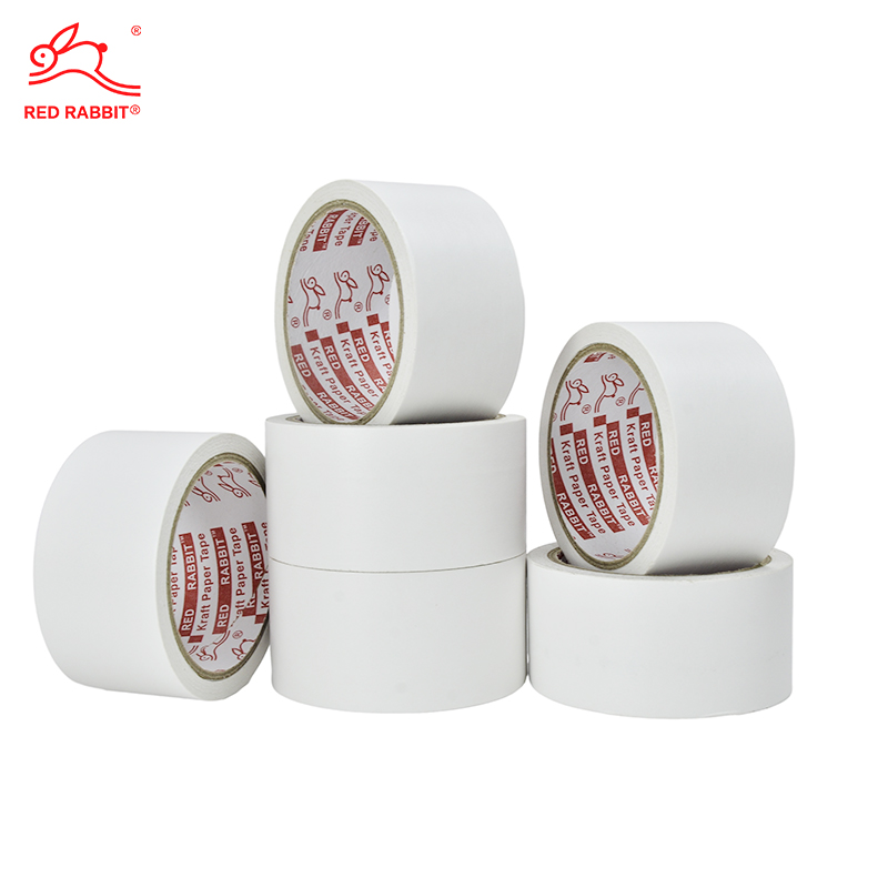 BJ-K4 white self adhesive kraft paper tape