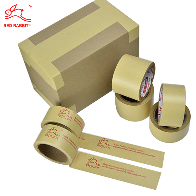 BJ-K3 self adhesive kraft paper tape for carton sealing