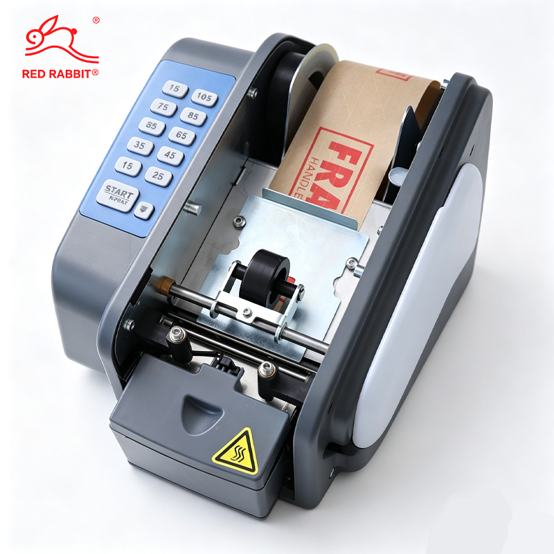 Programmable automatic kraft paper tape dispenser
