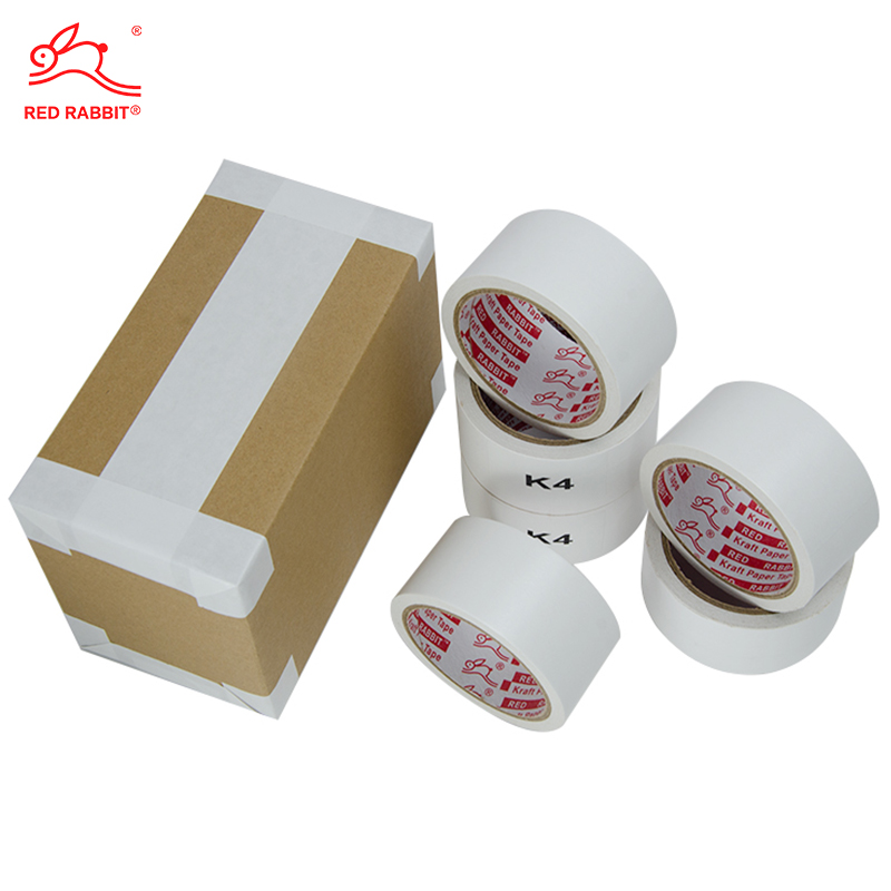 BJ-K4 white kraft paper tape for premium product packaging