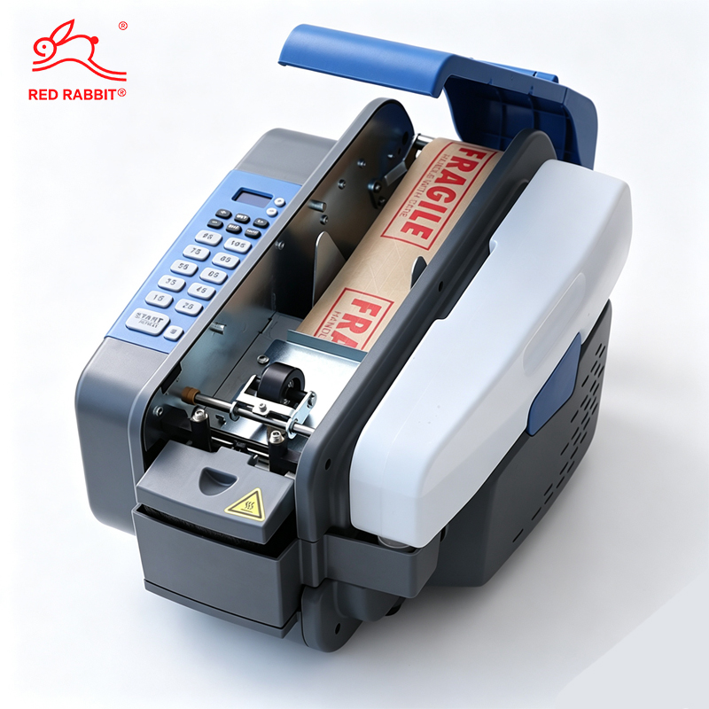 Electronic control panel on automatic kraft paper tape dispenser